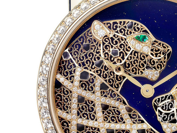 卡地亚推出全新金银丝细工美洲豹装饰腕表