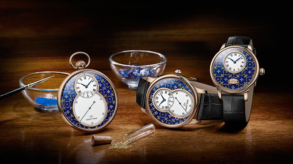 超越时空界限的精湛工艺    Jaquet Droz 雅克德罗：金箔雕花珐琅 雕花珐琅 雅克德罗 Jaquet Droz 新表预览  第1张