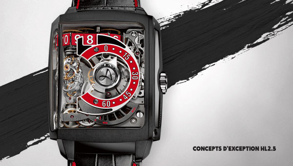 红黑搭配 光彩夺目    Hautlence 发布HL2.0系列第五款腕表