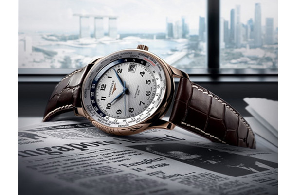 浪琴表推出名匠系列GMT世界时纪念限量腕表，庆祝新加坡建国50周年