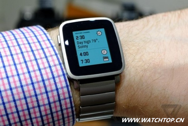 Apple Watch发布后，推动Pebble新款智能手表Time众筹金额翻番 Pebble Apple Watch 智能手表 热点动态  第1张
