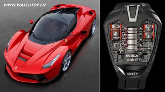 手腕上的法拉利 HUBLOT MP05 LaFerrari手表