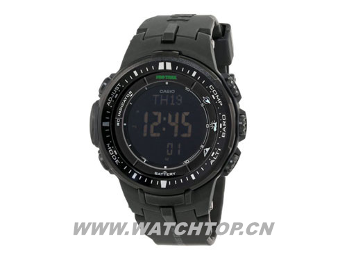 CASIO 卡西欧 PRW-3000-1ACR 太阳能6局电波登山表