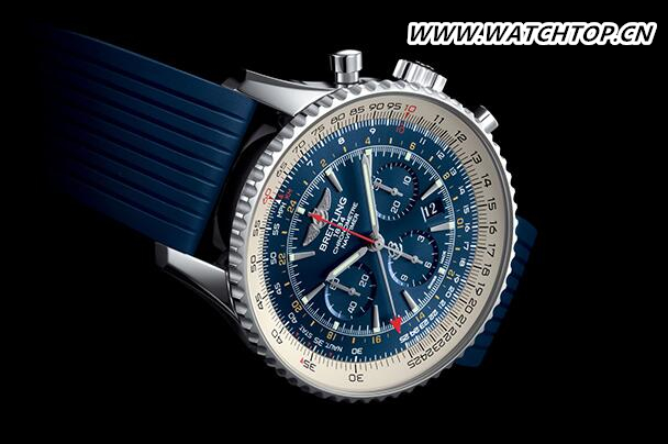 手腕上的极光蓝，Breitling 最新限量款“NAVIGIER GMT”腕表登场