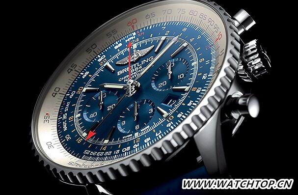 手腕上的极光蓝，Breitling 最新限量款“NAVIGIER GMT”腕表登场 限量版“NAVITIMER GMT” Breitling 腕表​ 新表预览  第2张