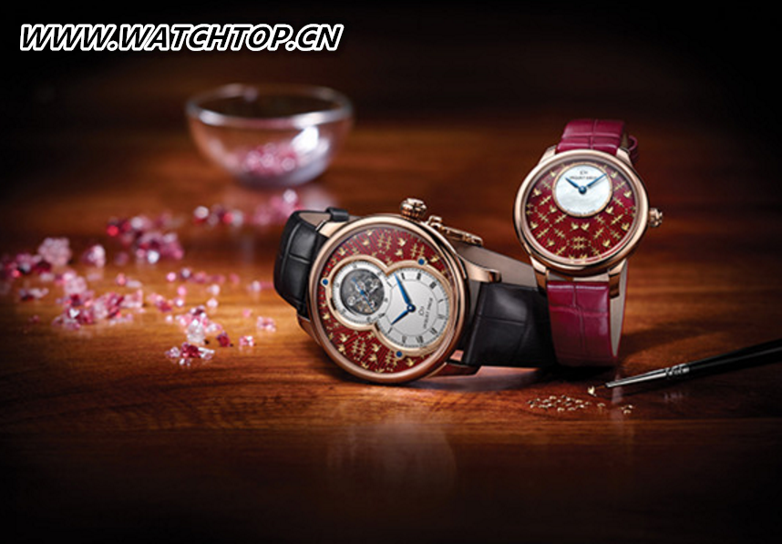 Jaquet Droz推出六款全新金箔雕花珐琅工艺腕表